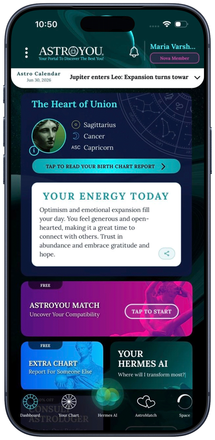 AstroYou app preview